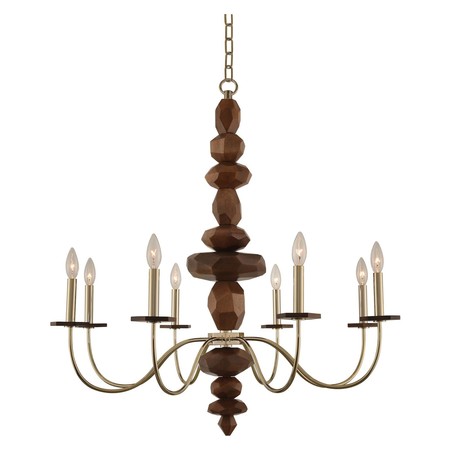 KALCO Lassen 8 Light Chandelier 304951CG